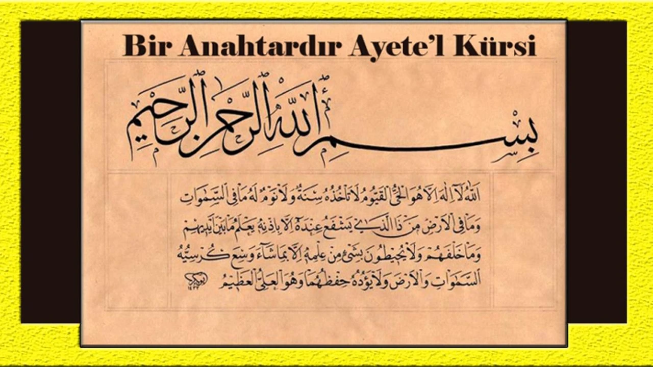 O'nun Kürsî'si (egemenliği) gökleri ve yeryüzünü kaplamıştır; Bunları koruyup gözetmek