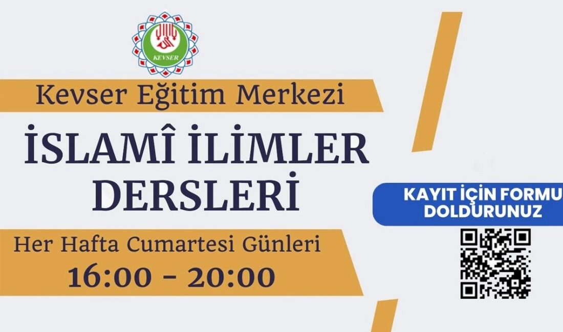 Kevser Eğitim Merkezi İslamî İlimler Hafta Sonu Dersleri Kayıtlar Başlamıştır..
